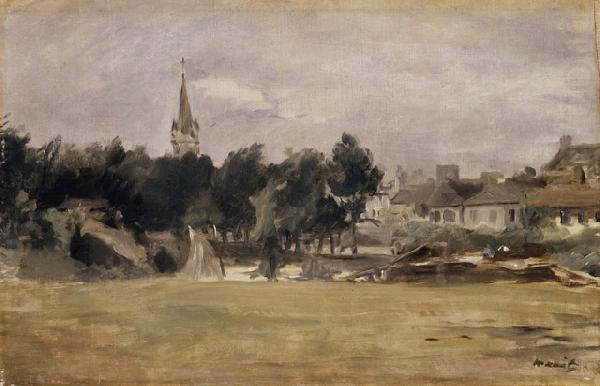 Edouard Manet Landscape with a Village Church china oil painting image